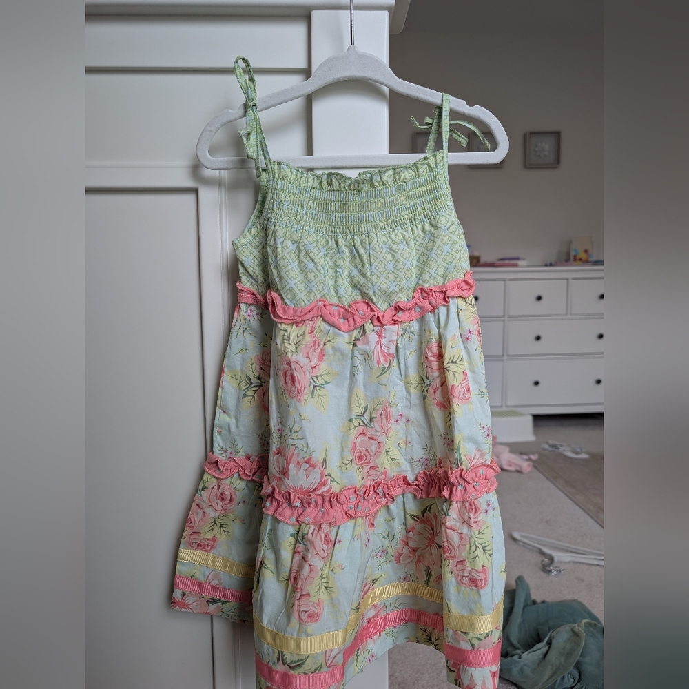 Matilda Jane Green and Pink Floral Dress